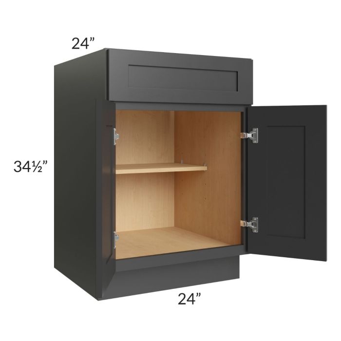 Royal Ebony Shaker 24" Base Cabinet