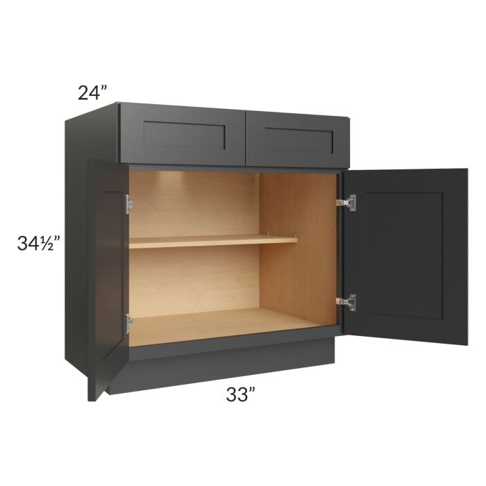 Royal Ebony Shaker 33" Base Cabinet