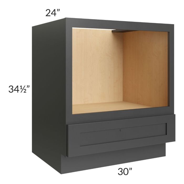 Royal Ebony Shaker 30" Base Microwave Cabinet