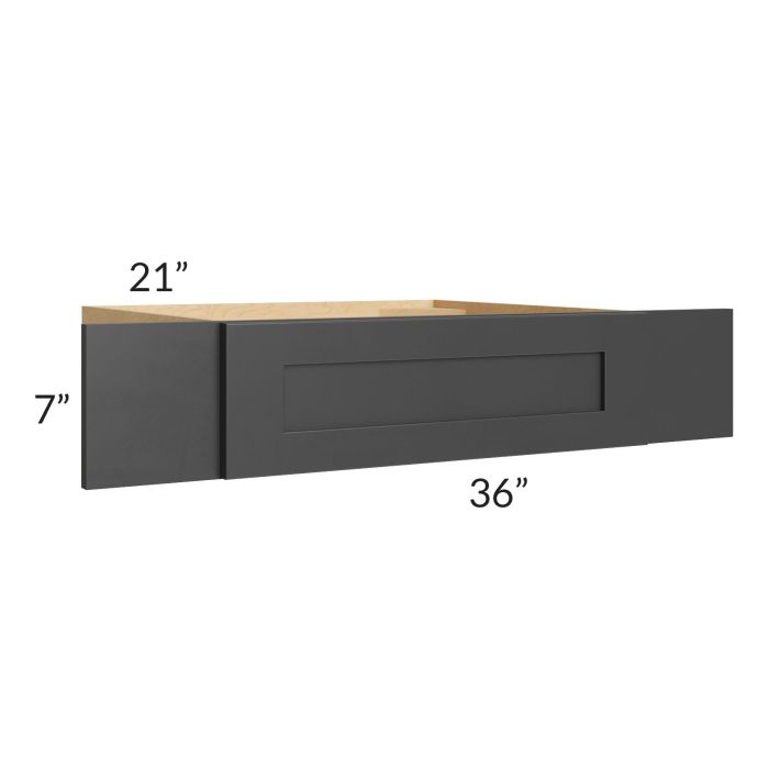 Royal Ebony Shaker 36" Knee Drawer (trimmable to 30")