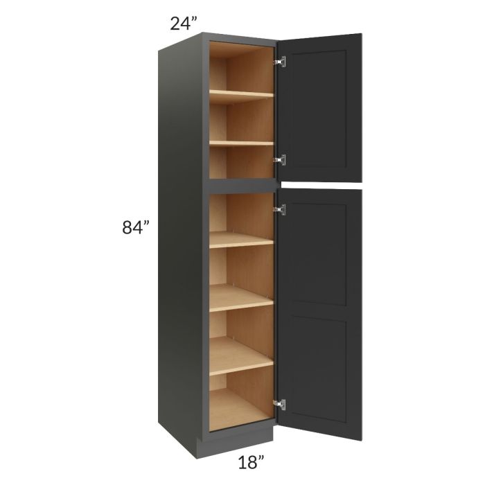 Royal Ebony Shaker 18x84 Pantry Cabinet