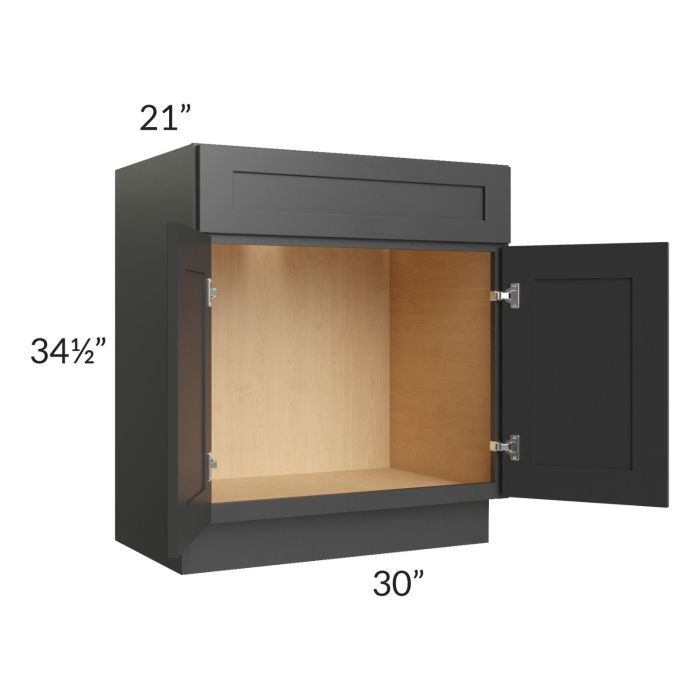 Royal Ebony Shaker 30" Vanity Sink Base Cabinet