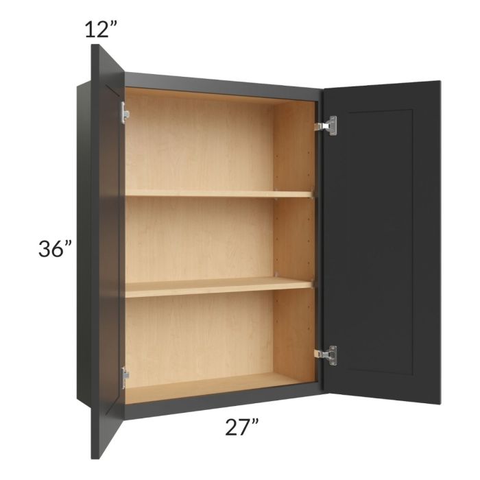 Royal Ebony Shaker 27x36 Wall Cabinet