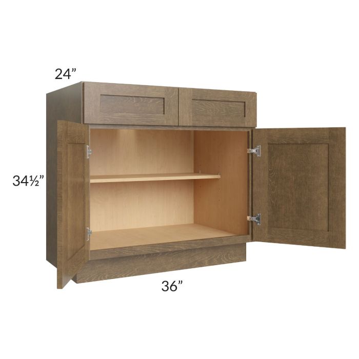 Royal Bronze Shaker 36" Base Cabinet