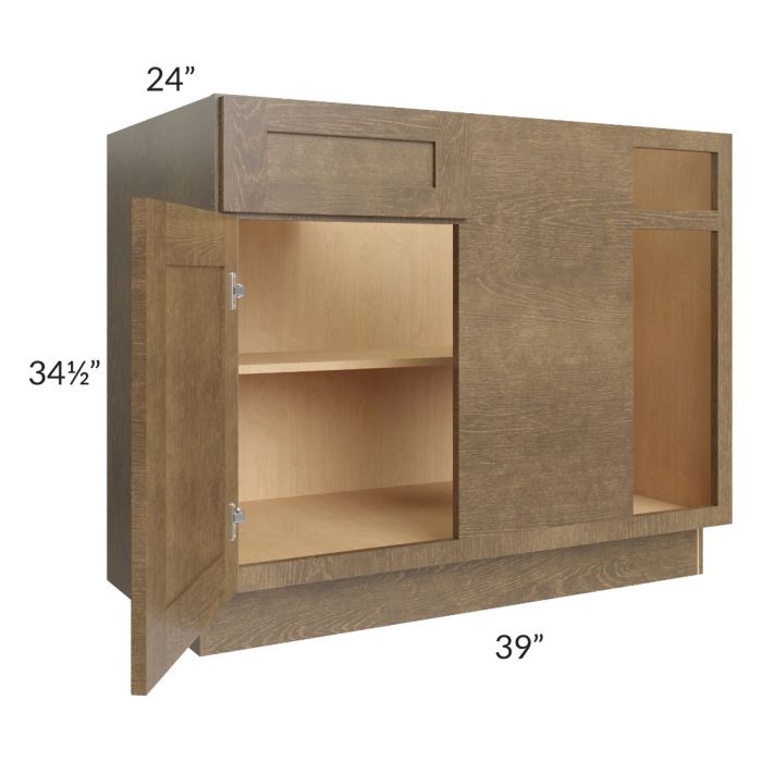 Royal Bronze Shaker 45" Blind Base Corner Cabinet