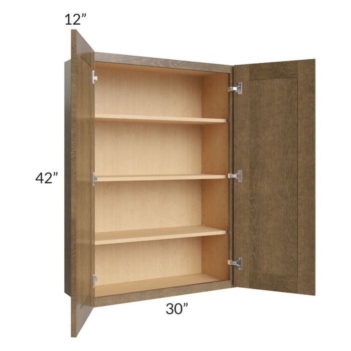 Royal Bronze Shaker 30x42 Wall Cabinet