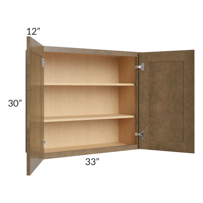 Royal Bronze Shaker 33x30 Wall Cabinet