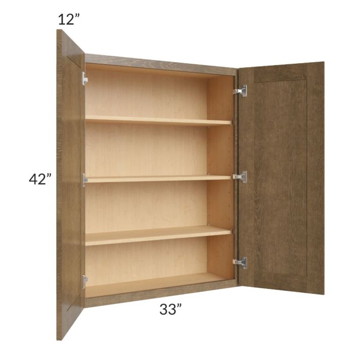 Royal Bronze Shaker 33x42 Wall Cabinet