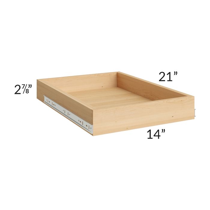 Dove Grey Shaker 18" Roll Out Tray with a Dovetailed Drawer Box