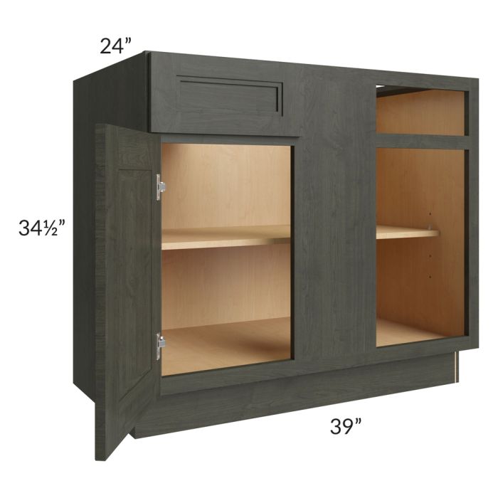 Charlotte Dark Grey 42" Blind Base Cabinet