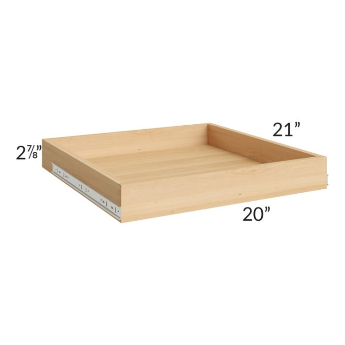 Dove Grey Shaker 24" Roll Out Tray with a Dovetailed Drawer Box