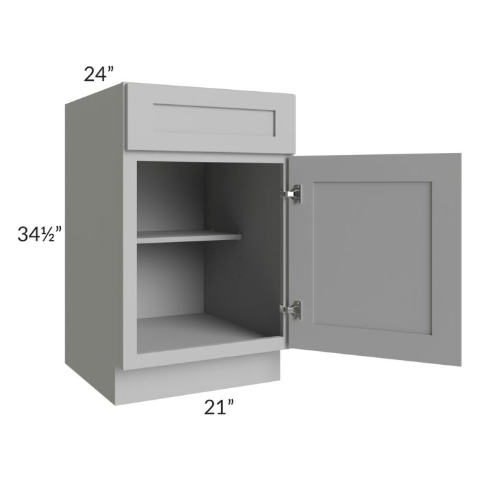 Dove Grey Shaker 21" Base Cabinet