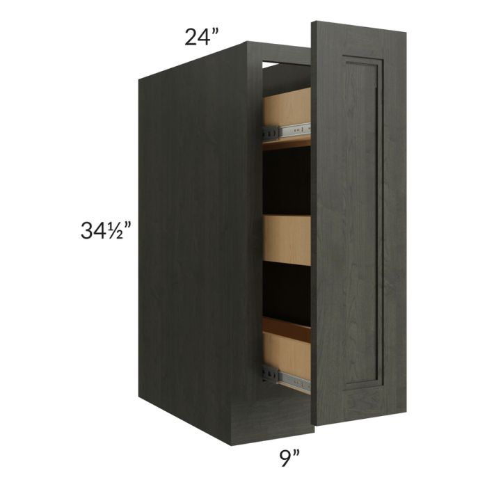 Charlotte Dark Grey 9" Spice Base Cabinet