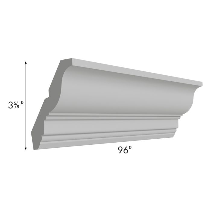 Dove Grey Shaker 96" Crown Molding