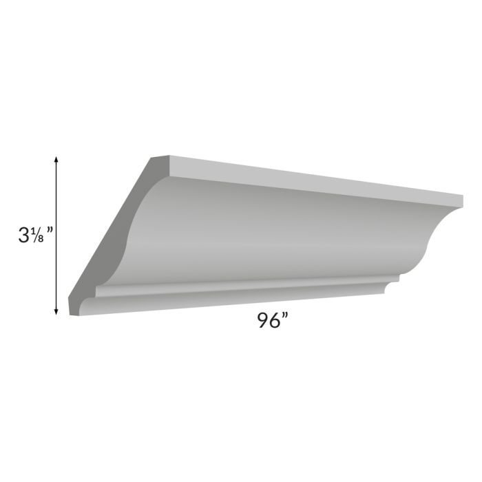 Dove Grey Shaker Crown Molding
