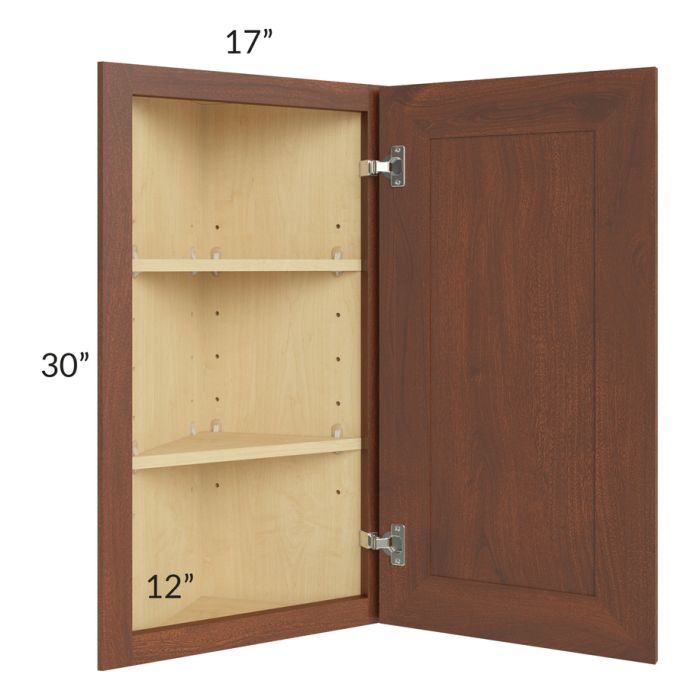 Cambridge Saddle Glaze 12x30 Angle Wall Cabinet