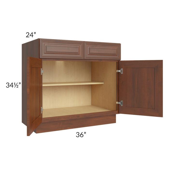 Cambridge Saddle Glaze 36" Base Cabinet