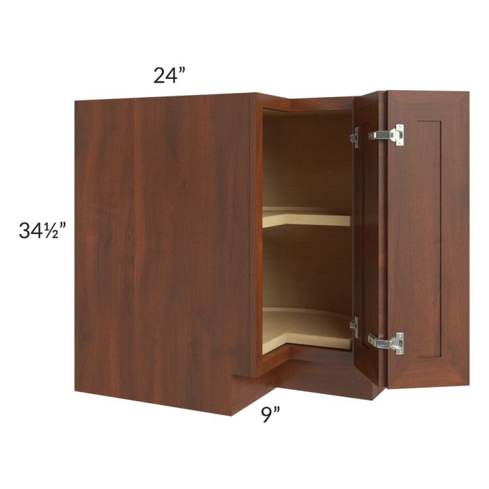 Cambridge Saddle Glaze 33" Lazy Susan Base Cabinet