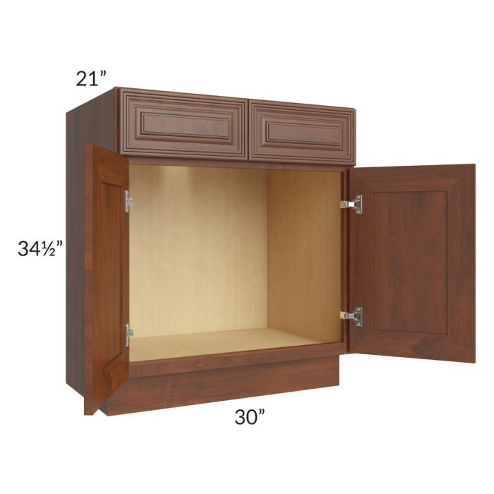 Cambridge Saddle Glaze 30" Vanity Base Cabinet