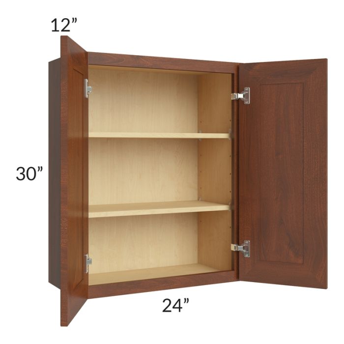 Cambridge Saddle Glaze 24x30 Wall Cabinet