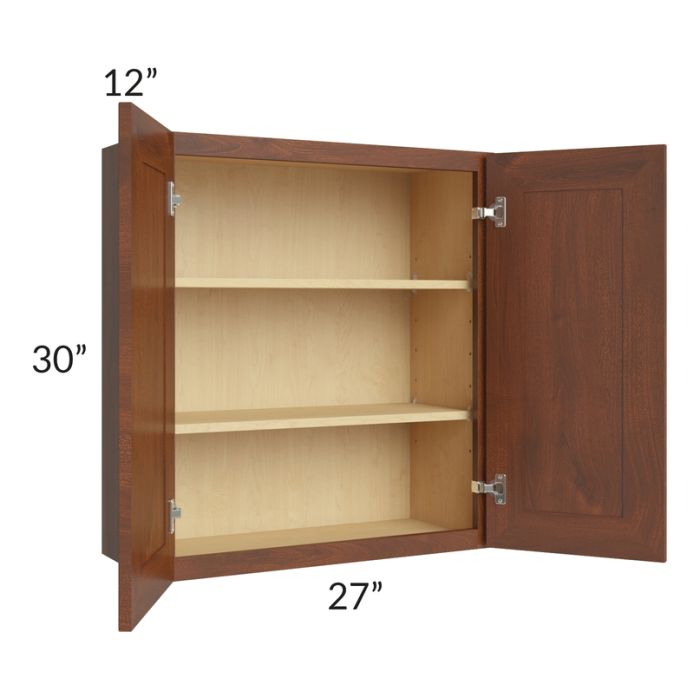 Cambridge Saddle Glaze 27x30 Wall Cabinet