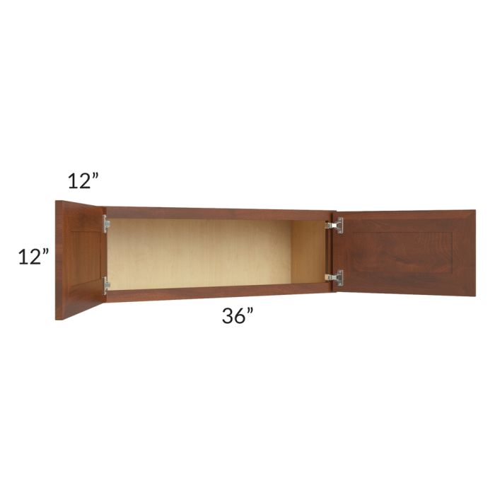 Cambridge Saddle Glaze 36x12 Wall Cabinet