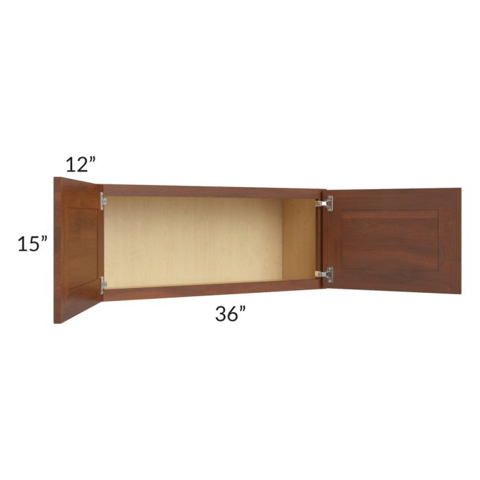 Cambridge Saddle Glaze 36x15 Wall Cabinet