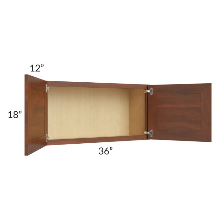 Cambridge Saddle Glaze 36x18 Wall Cabinet