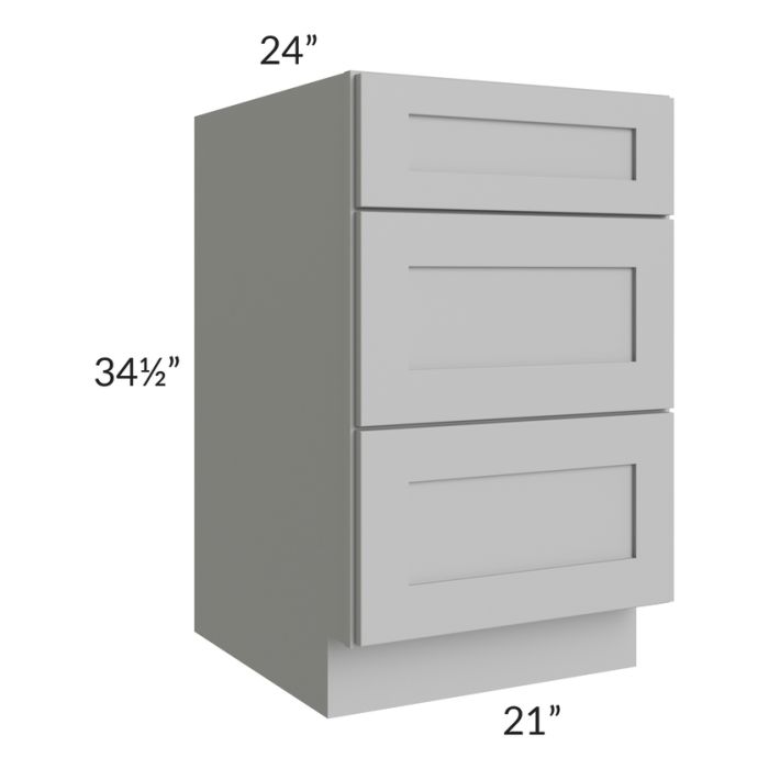 Dove Grey Shaker 21" Drawer Base Cabinet