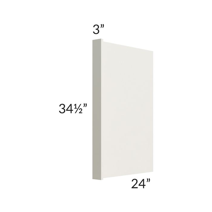 Providence Cream Appliance End Panel with a 3" Return