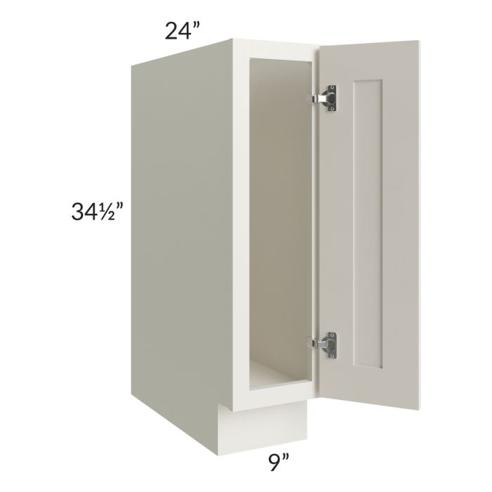 Providence Cream Glaze 9" Full Height Door Base Cabinet