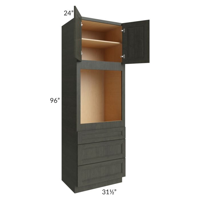 Charlotte Dark Grey 33x96 Oven Cabinet