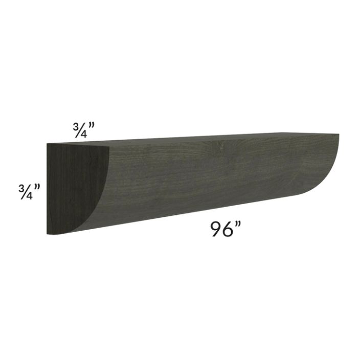 Charlotte Dark Grey 96" Quarter Round Molding