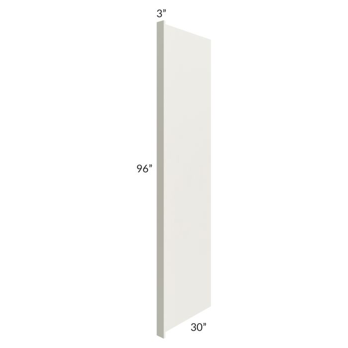 Providence Cream 30x96 Refrigerator End Panel with a 3" Return