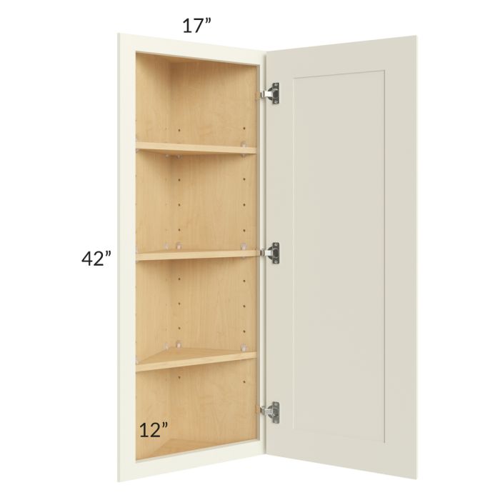 Linen Shaker 12x42 Angle Wall Cabinet