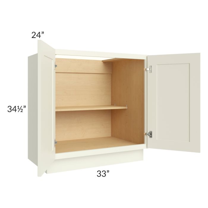 Linen Shaker 33" Full Height Door Base Cabinet