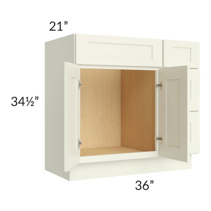 Linen Shaker 36" Vanity Base Cabinet