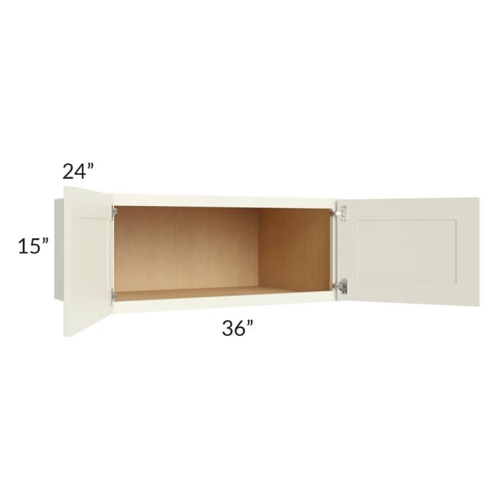 Linen Shaker 36x15x24 Wall Cabinet 