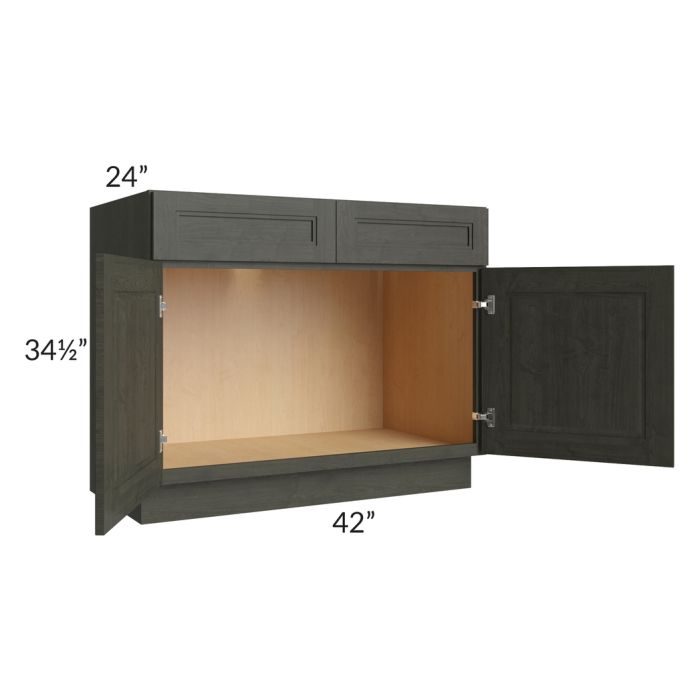 Charlotte Dark Grey 42" Sink Base Cabinet