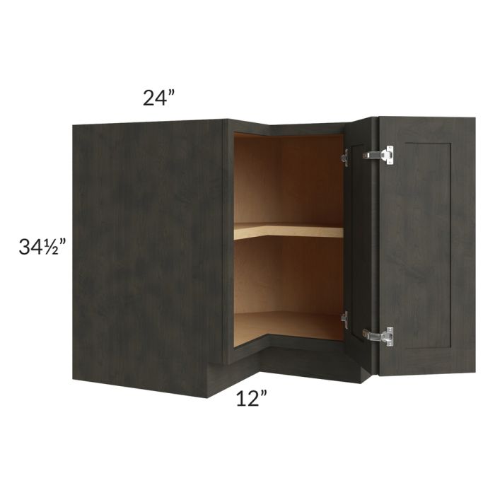 Charcoal Grey Shaker 36" Corner Base Cabinet