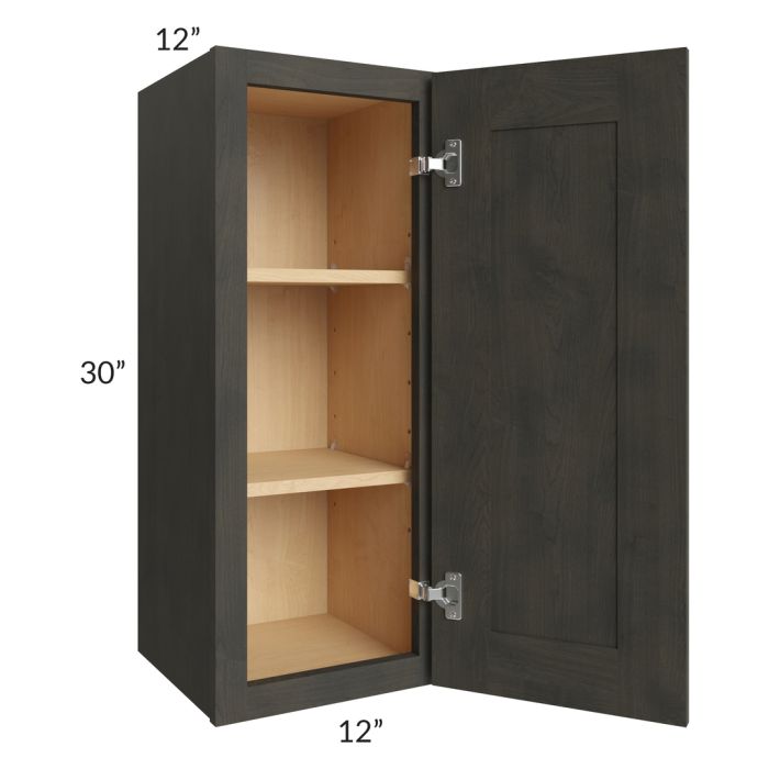 Charcoal Grey Shaker 12x30 Wall Cabinet