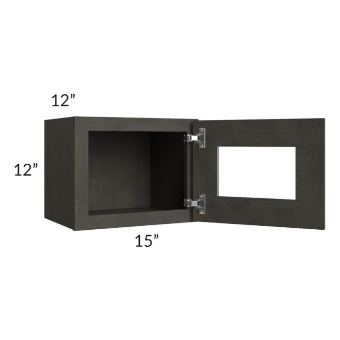 Charcoal Grey Shaker 15x12 Decorative Wall Cabinet