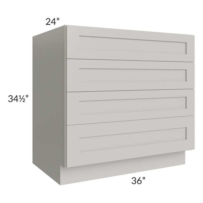 Stone Shaker 36" 4-Drawer Base Cabinet