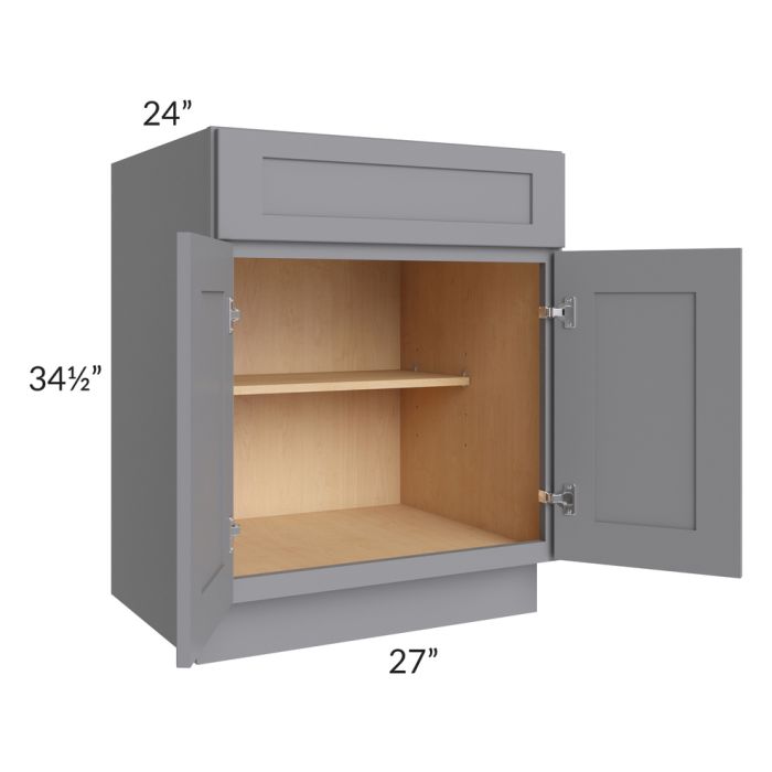 Grey Shaker 27" Base Cabinet
