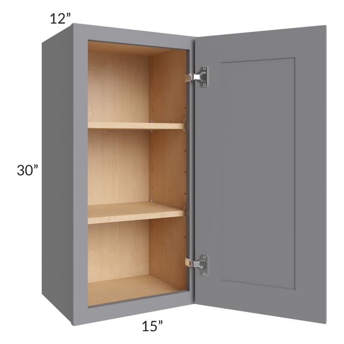 Grey Shaker 15x30 Wall Cabinet
