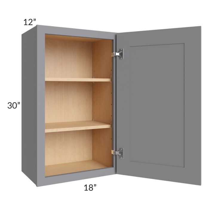 Grey Shaker 18x30 Wall Cabinet