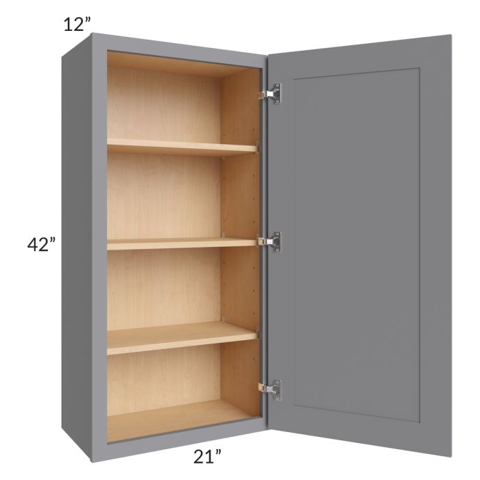 Grey Shaker 21x42 Wall Cabinet