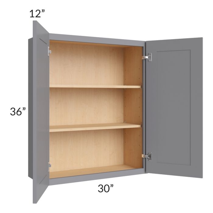 Grey Shaker 30x36 Wall Cabinet