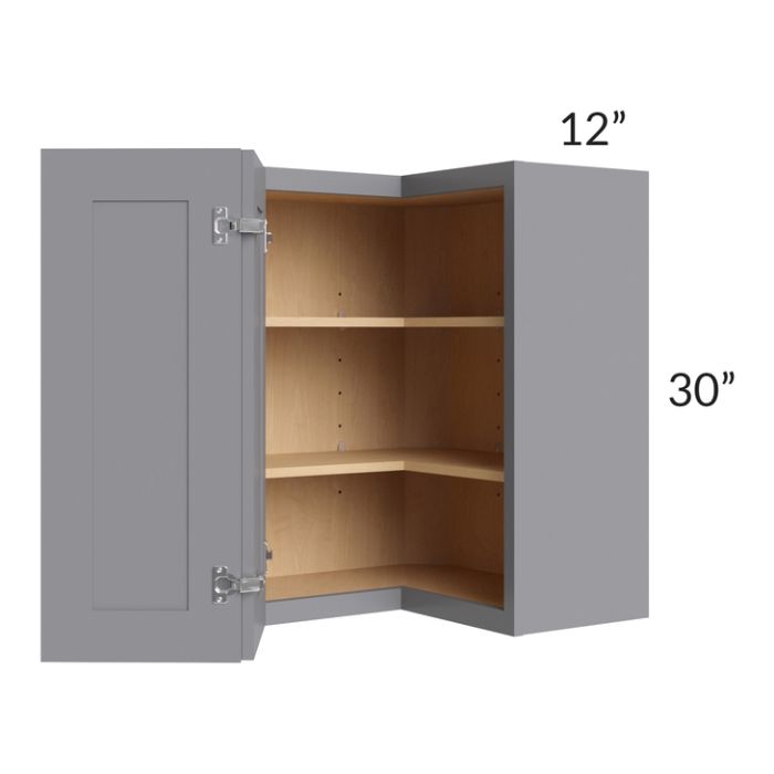 Graphite Grey Shaker 24x30 Wall Easy Reach Cabinet