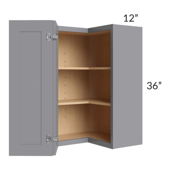 Graphite Grey Shaker 24x36 Wall Easy Reach Cabinet
